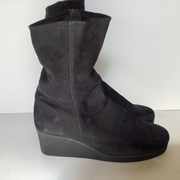 Arche black wedge nubuck boots 42 - Picture 5 of 16